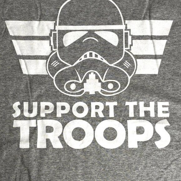 "Support the Troops (Republic)" NOS Adult XL Gray T-Shirt - Picture 2 of 5